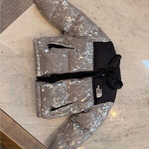 North Face Toddler 4T Girls Silver Puffer Coat